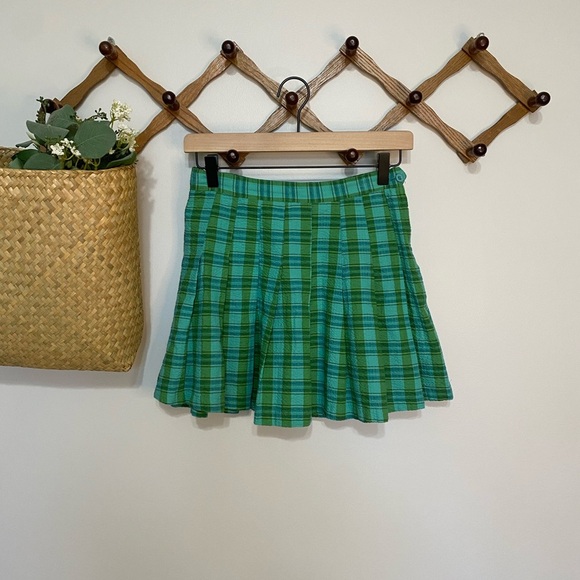 Urban Outfitters Katie Plaid Pleated Mini Skirt - Picture 1 of 6